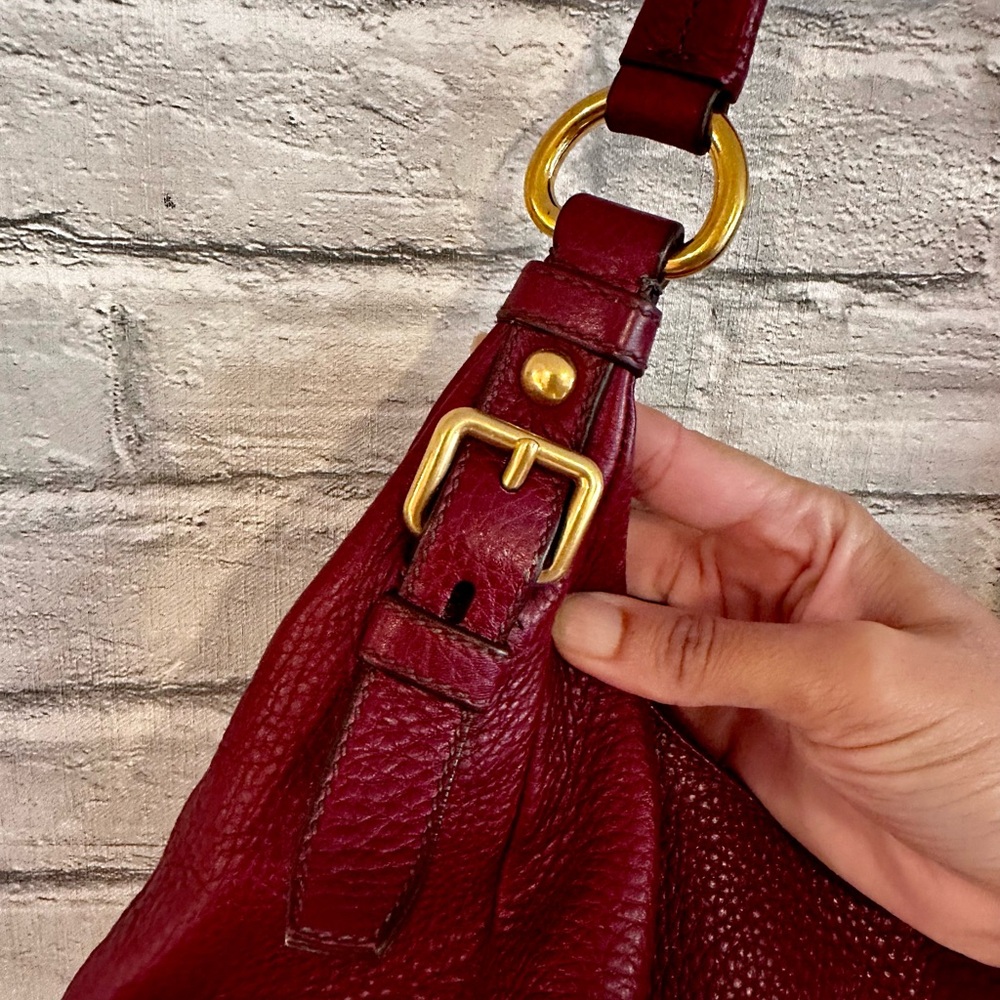 Prada Vitello Daino Hobo Bag BR4311 - Amaranto - Picture 12 of 14